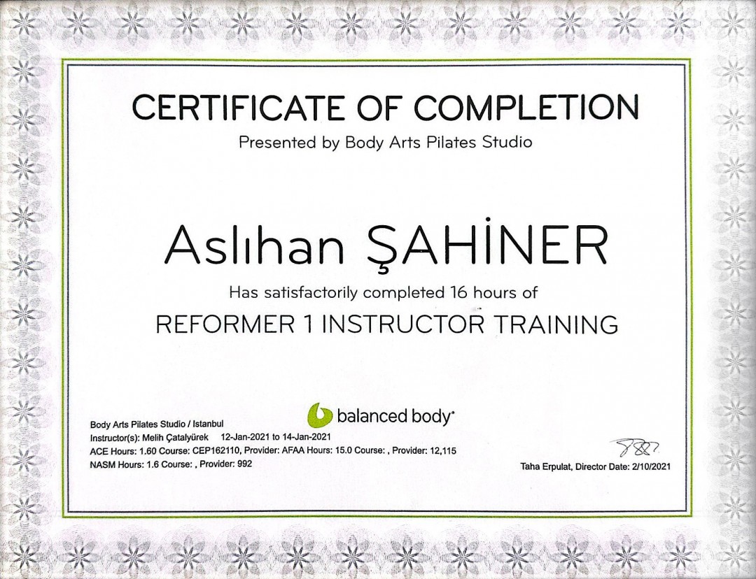 Reformer 1 InstructorTraining